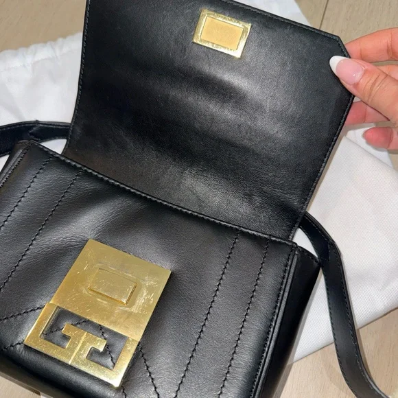 Givenchy EDEN MINI Black Leather Bag in smooth leather - Picture 13 of 13